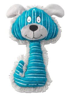 PetRageous Furrageous Doug The Dog Pet Squeak Toy, 9.5 Inch, Aqua 