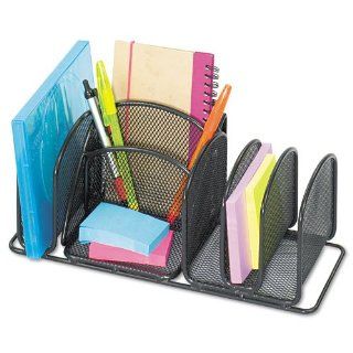Deluxe Organizer, Six Compartments, Steel, 12 1/2 x 5 1/4 x 5 1/4, Sold as 1 Each  Pencil Holders 