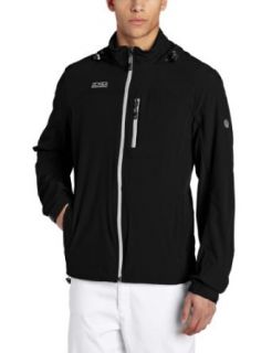 ZeroXposur Men's Crest Golf Full Zip Jacket, Black, XX Large Clothing