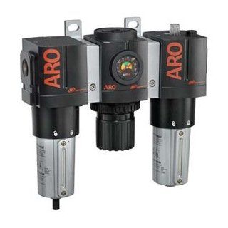 Heavy Duty Filter Regulator Lubricator Pressure Range 5   125 Psi Size 0.5" F   Air Compressor Accessories  