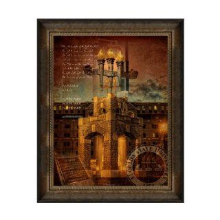 FSU Seminoles Artwork "Heritage Tower" 30"x40" Framed Canvas  Sports Fan Prints And Posters  Sports & Outdoors