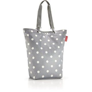 Gray Polka Dot Reisenthel City Shopper Tote Bag   Reusable Grocery Bags