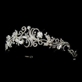 Francesca Antique Rhinestone & Crystal Swirl Wedding Bridal Tiara Headband  Fashion Headbands  Beauty