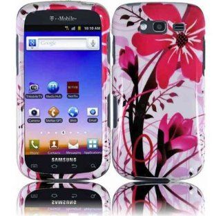 White Pink Flower Hard Cover Case for Samsung Galaxy S Blaze 4G SGH T769 Cell Phones & Accessories
