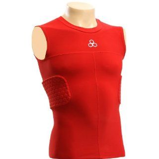 McDavid 791T Hexpad Compression Bodyshirt Rib & Spine Scarlet Red L  Sports Padding Products  Sports & Outdoors