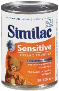 Similac Sensitive Baby Formula   Concentrate   13 oz   12 pk Health & Personal Care
