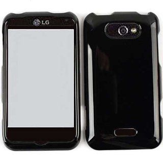 SHINY COVER FOR LG MOTION 4G CASE FACEPLATE HARD PLASTIC BLACK A016 G MS 770 CELL PHONE ACCESSORY Cell Phones & Accessories