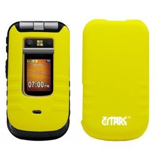 EMPIRE Yellow Rubberized Hard Case Cover for Sprint Motorola Brute I686 Cell Phones & Accessories