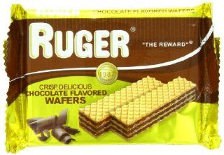 Ruger Wafers, Chocolate, 2.13 Ounce (Pack of 48)  Packaged Wafer Snack Cookies  Grocery & Gourmet Food