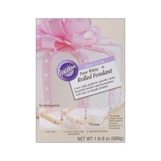 Bulk Buy Wilton Ready To Use Rolled Fondant 24 Ounces/Pkg Pure White W7102076 (3 Pack) Food Sculpting Tools Kitchen & Dining