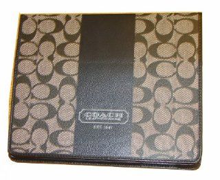 Coach Heritage Stripe Coated Signature Heights Tablet Ipad Case 77261 Black/White Computers & Accessories