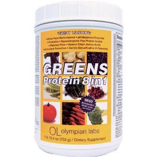 Green Protein 8 in 1 Olympian Labs Whole Food Drink, 775 Grams Health & Personal Care