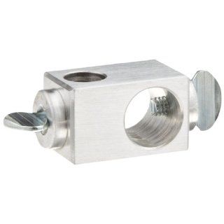 Diversified Woodcrafts 100003 Aluminum Clamp with 2 Thumbscrews, 3/4" x 1/2" Holding Size, 3" Width, For Crossbar Science Lab Consumables