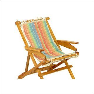 Designed For Outdoors Deluxe Furniture Pad   Tropical Stripe  Chair Pads  Patio, Lawn & Garden