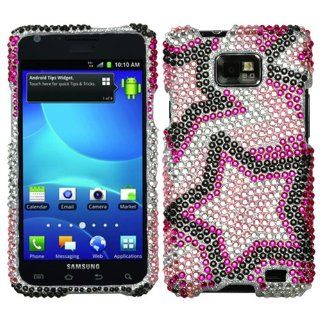 Asmyna SAMI777HPCDM013NP Dazzling Diamond Diamante Case for SAMSUNG I777 (Galaxy S II)    1 Pack   Retail Packaging   Twin Stars Cell Phones & Accessories