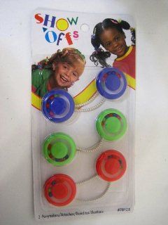 Goody Girls, Kids, Cute Rattle Ponytailers (Red  Green   Purple)  Ponytail Holders  Beauty