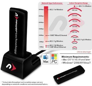 NewerTech MAXPower 802.11n/g/b Wireless USB 2.0 Stick Adapter & Extension Cradle Computers & Accessories