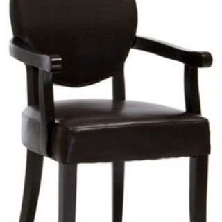 Henley Leather Arm Chair   Brown   Accent Chairs