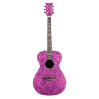 Daisy Rock Pink Sparkle Pixie Acoustic/Electric Guitar   Kids Musical Instruments