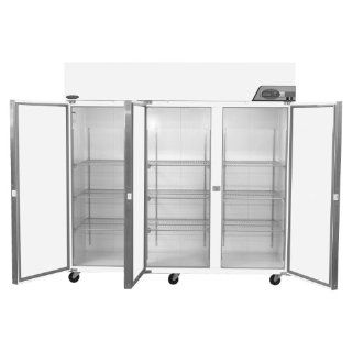 Nor Lake Scientific NSSF803WWW/0 Galvanized Steel Painted White Select Freezer with 3 Solid Doors, 115V, 60Hz, 80 cu ft Capacity, 82 1/2" W x 79 5/8" H x 34 7/8" D,  10 to  25 Degree C Science Lab Cryogenic Freezers Industrial & Scient