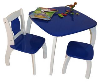 RiverRidge Kids Bow Leg Table   Dark Blue   Kids Tables and Chairs
