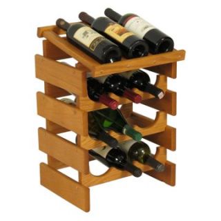 Dakota 12 Bottle Wine Rack with Display Top   Triple Row   WRD33   Wine Racks