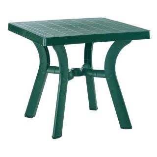 Compamia ISP168 GRE Viva Resin 31 in. Square Dining Table   Green   Patio Tables