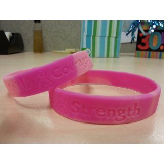 12 Ribbon Silicone Camouflage Bracelets Breast Cancer Awareness Wrist Bands   Pink Toys & Games