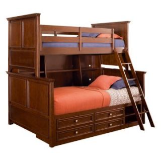 Covington Twin over Full Bookcase Storage Bunk Bed   Kids Captains Beds