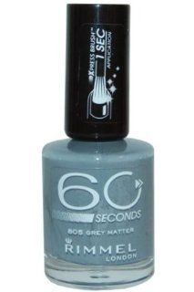 Rimmel 60 Seconds Nail Polish   805 Grey Matter  Beauty