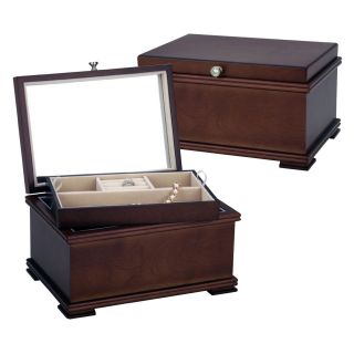 Reed & Barton Bailey Jewelry Box   11.125W x 6.25H in.   Womens Jewelry Boxes