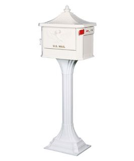 Gibraltar Cast Aluminum Pedestal Mailbox   Mailboxes