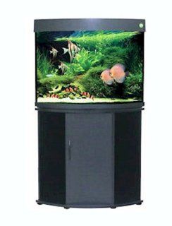 Penn Plax 36 Gallon Corner Aquarium Tank with Stand, Beech  Corner Fish Tank With Stand 