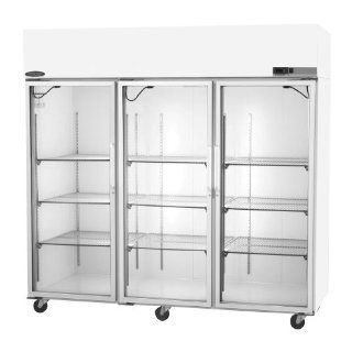 Nor Lake Scientific NSSP806WWG/5 Select Stainless Steel Painted White Pass Thru Laboratory and Pharmacy Refrigerator with 3 Glass and 3 Solid Doors, 230V, 50Hz, 85 cu ft Capacity, 82 1/2" W x 79 5/8" H x 35 7/8" D, 2 to 10 Degree C Science 