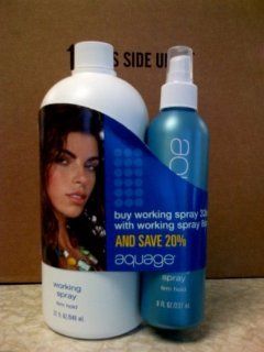 Aquage Working Spray 32 Oz FREE Working Spray Bottle (8 Oz)  Hair Sprays  Beauty