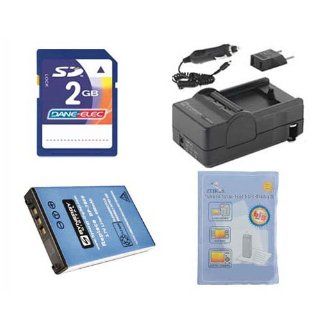 Kyocera SL300R Digital Camera Accessory Kit includes KSD2GB Memory Card, ZELCKSG Care & Cleaning, SDM 807 Charger  Camera & Photo