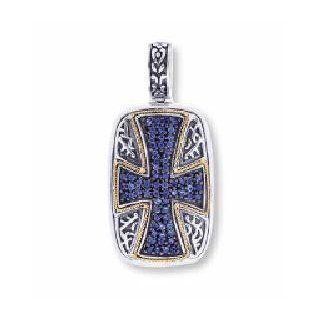 Sterling Silver And 18k Pendant   JewelryWeb Jewelry