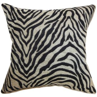 The Pillow Collection Jamba Animal Print Pillow   Black   Decorative Pillows