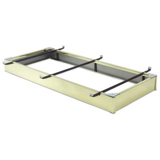 Fashion Bed Group Steel Bed Base with Brilliant Brass Finish   Twin