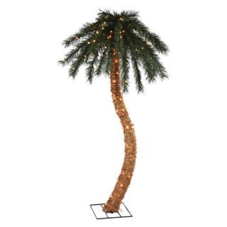 Vickerman 6 ft. Palm Tree with Curved Trunk   Christmas Trees