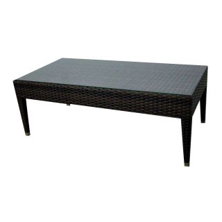 Source Outdoor Zen All Weather Wicker Coffee Table   Wicker Tables & Accents