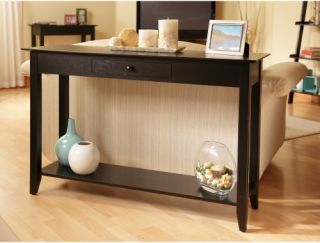 Convenience Concepts American Heritage Black Console Table   Console Tables