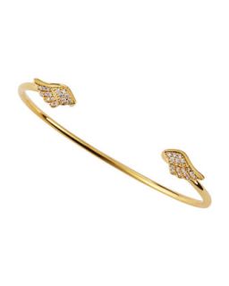 CZ Golden Wing Cuff Bracelet