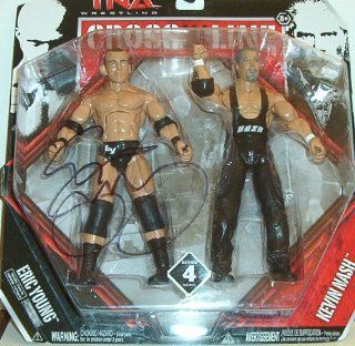 Eric Young   Autographed TNA Impact Wrestling Action Figure Entertainment Collectibles