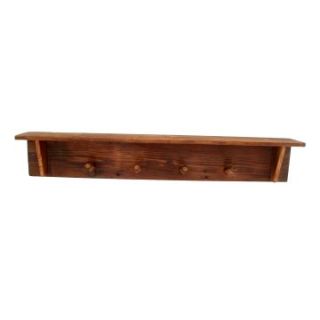 Twig Country Simple Shelf with Pegs   Coat Racks