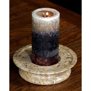 Fossil Stone 3 Tier Candle Holder   Candle Holders