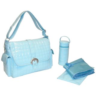 Kalencom Monique Diaper Bag   Powder Blue   Designer Diaper Bags