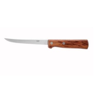 Winco Boning Knife w/ 6.5 in Narrow Blade & Wooden Handle