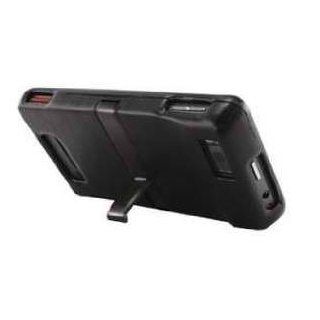 Motorola Droid X MB810 Black New OEM Leather Snap On Case with Kickstand Cell Phones & Accessories