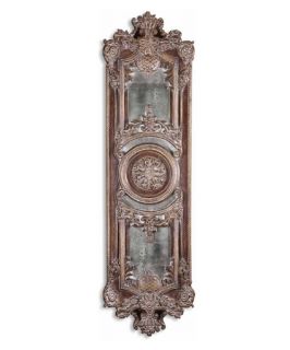 Uttermost Domenica Heavily Ornate Metal Wall Mirror   20W x 75.875H in.   Wall Mirrors